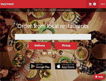 Tablet Screenshot of lazymeal.com